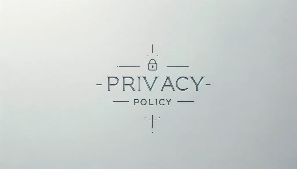 Logo Privacy Policy con lucchetto su sfondo chiaro.
