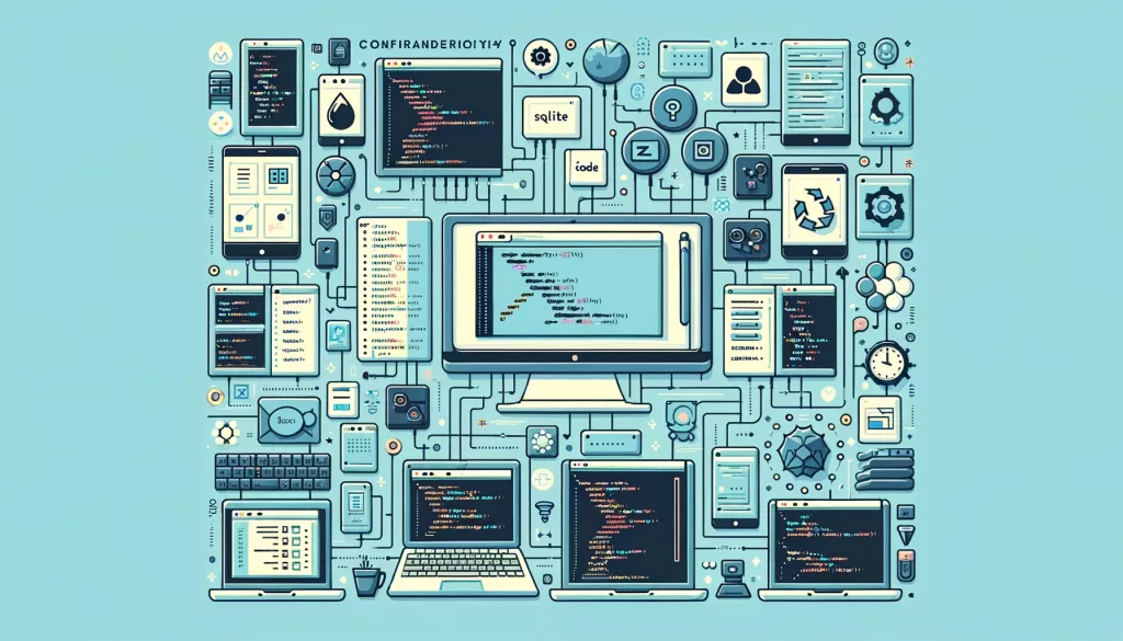 Configurazione dell'ambiente di sviluppo con strumenti come Visual Studio Code e SQLite per un progetto di web crawler.