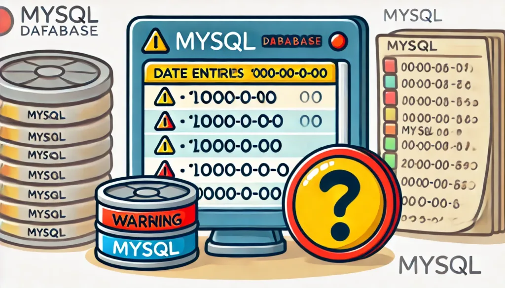 Gestione della data non valida 0000-00-00 in un database MySQL